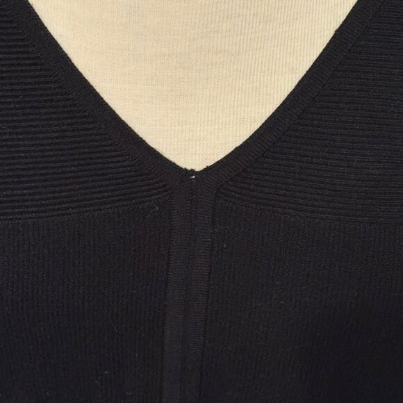 Sioni Athleisure Sweater Womens Large Black Bloomingdales Dolman Sleeve Wool Bln - Picture 4 of 9